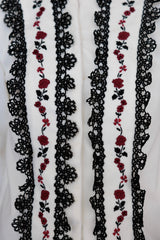 Threaded petals blazer