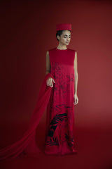 Portrait in red