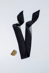 Flight in blue scarf