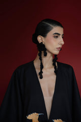 Rewards earrings in black