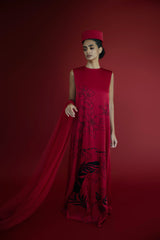 Portrait in red