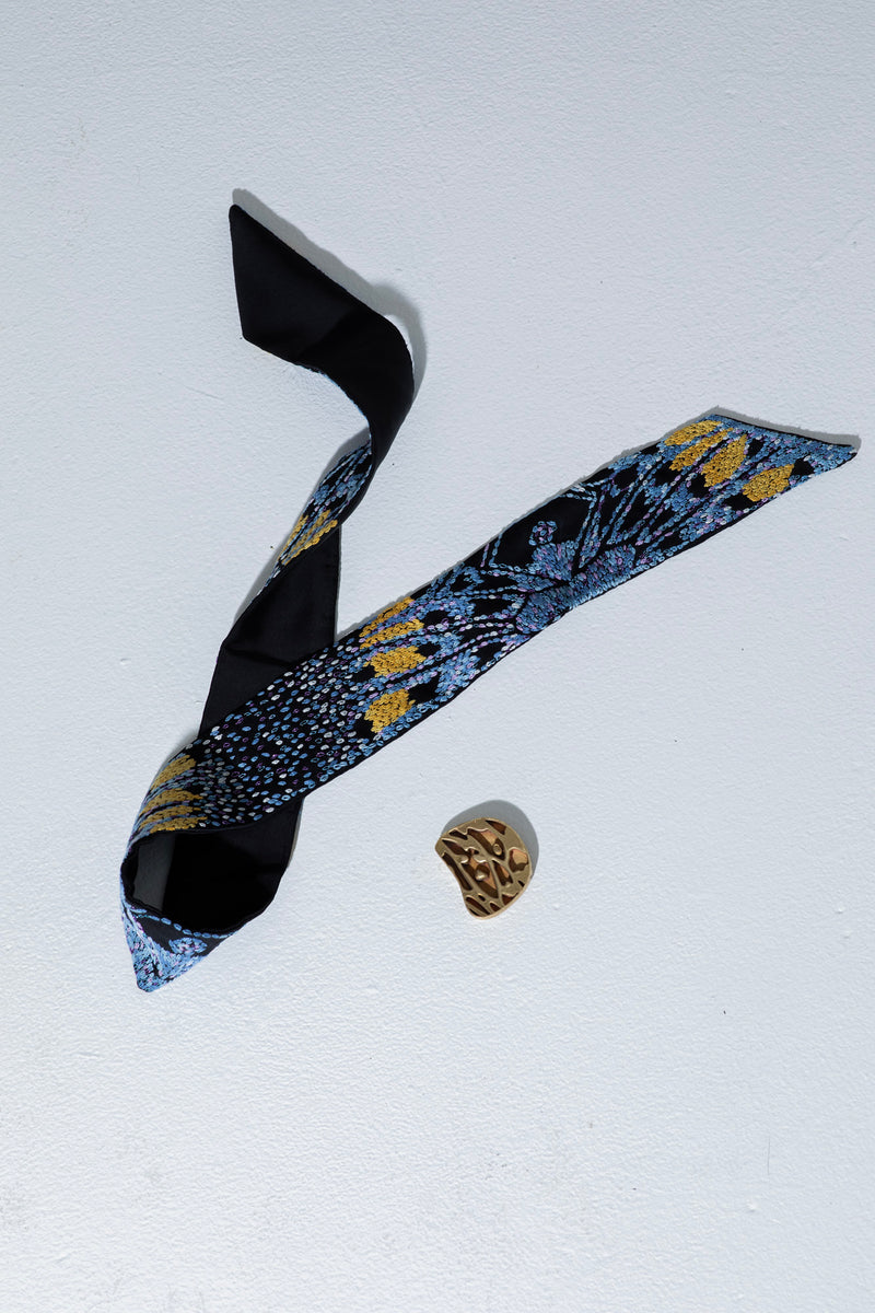Silk petals scarf