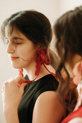Rewards earrings in red