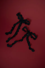 Rewards earrings in black