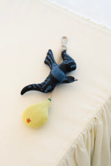 A bird in denim